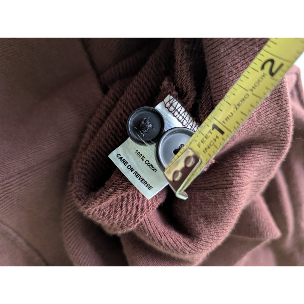 Billy Reid Shiloh Shawl Collar 100% Cotton W/‎ Leather Button Loops Sweater - Picture 7 of 8